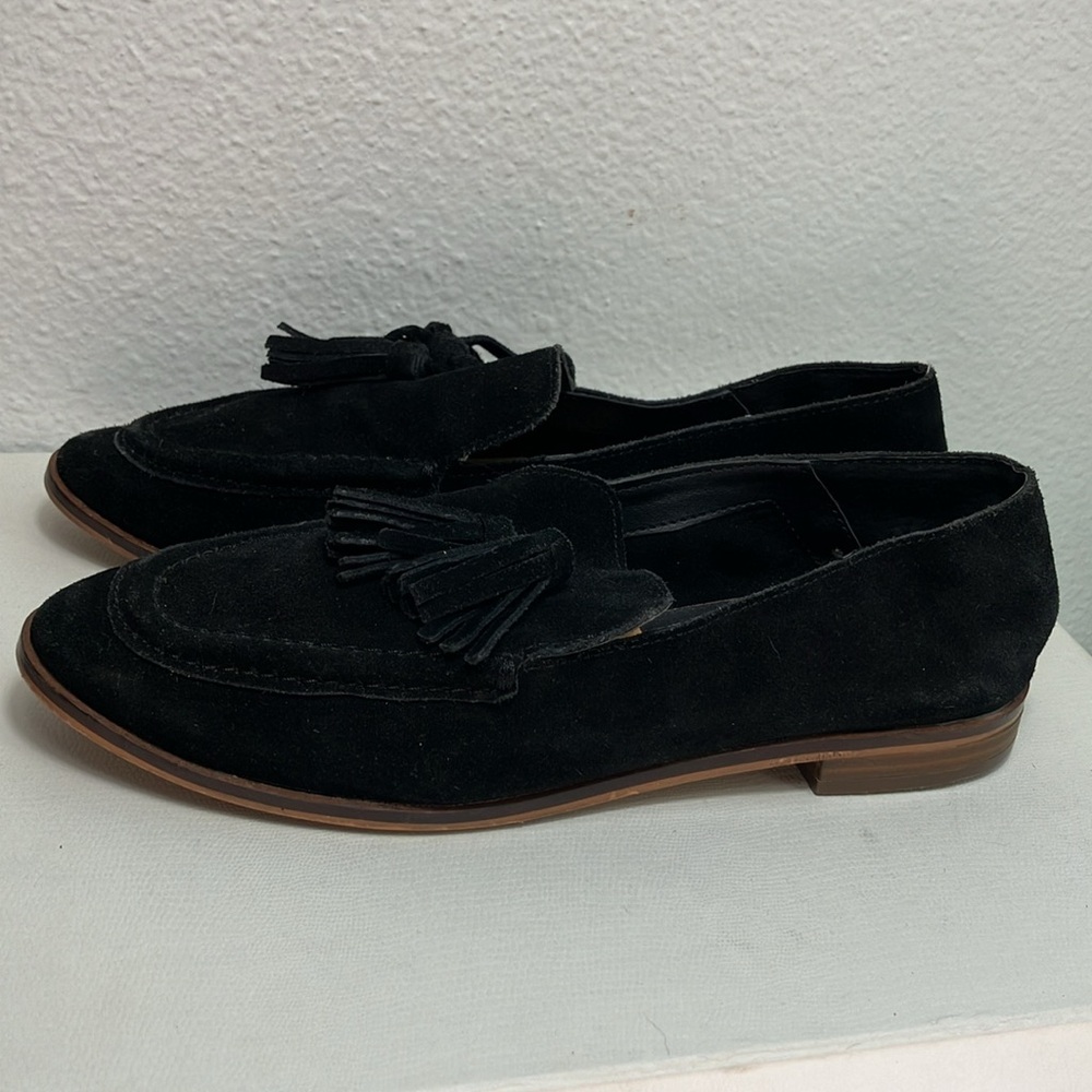 Dolce Vita Chelsy Black Suede Double Tassel Loafer size 8 - Picture 4 of 8